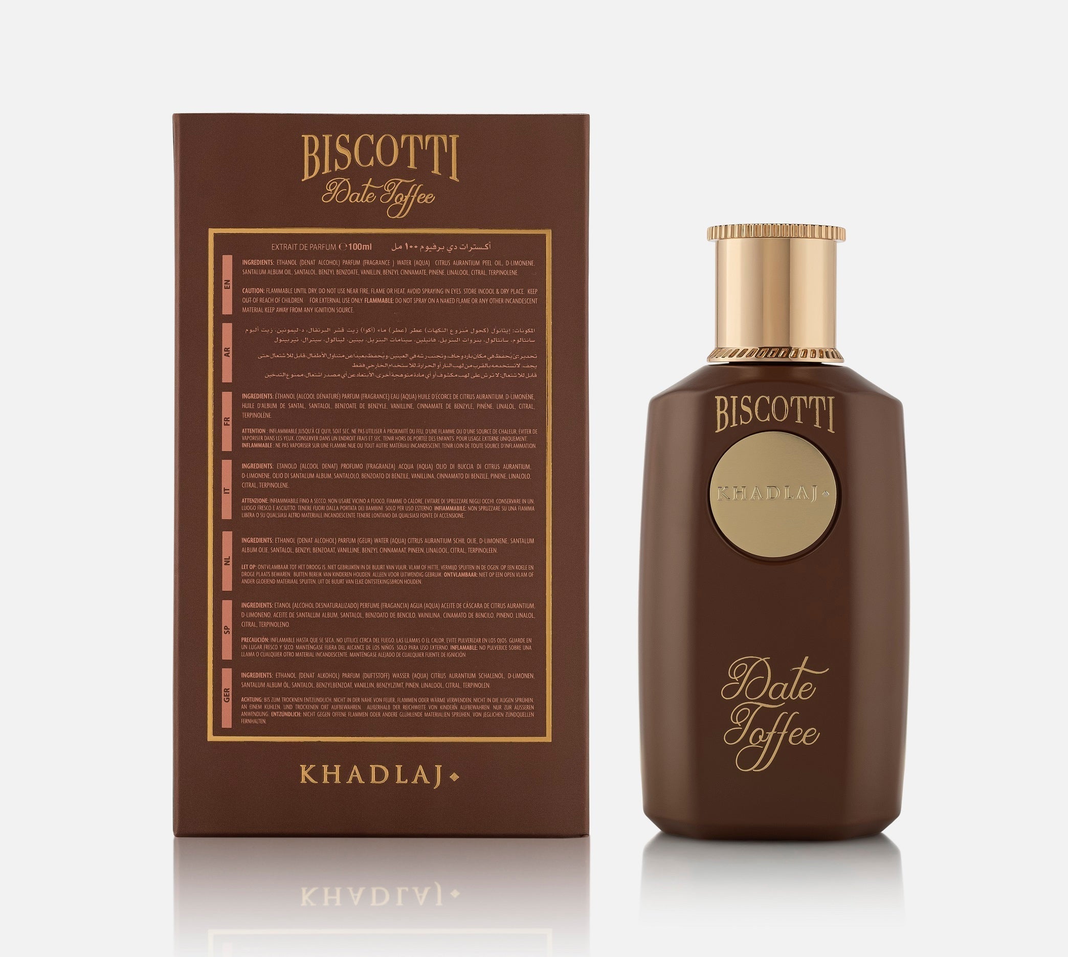BISCOTTI DATE TOFFEE 100 ML EXTRAIT DE PARFUM SPRAY FOR MEN & WOMEN