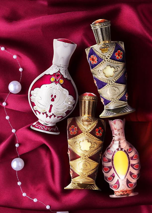 Enchant all with our Perfume Oil Set of 4 for Her - Khadlaj Perfumes