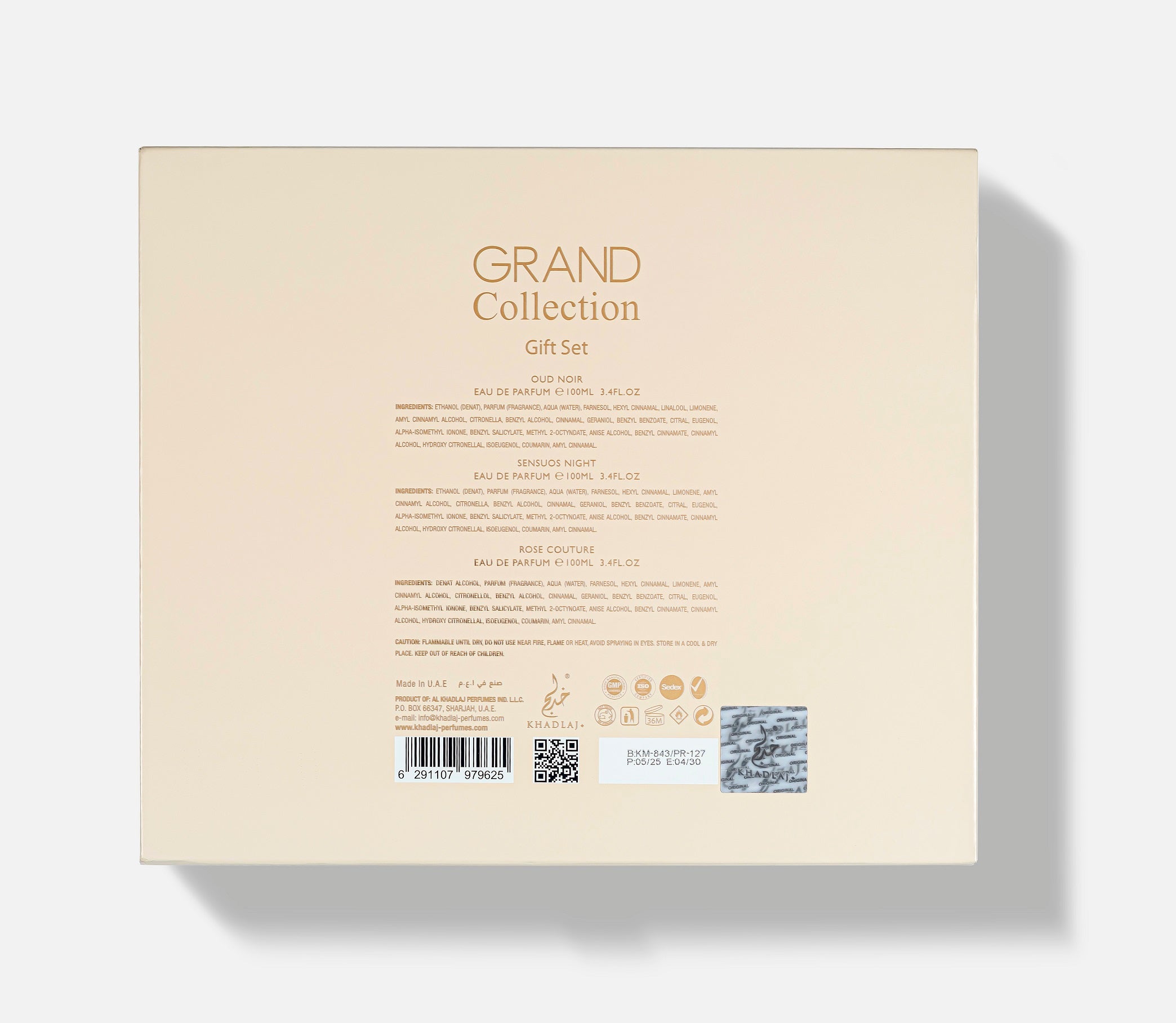 GRAND COLLECTION 3 PIECES GIFT SET FOR WOMEN